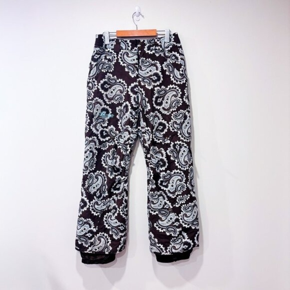 BURTON‎ Brown Paisley Waterproof Insulated Ski Snowboard Snow Pants Small